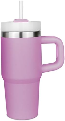 14 oz Kids Tumbler with Lid and Straw Purple