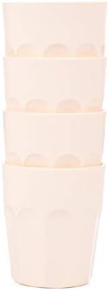 Unbreakable Reusable Glass Drinking Cups for Parties BBQ - Set of 4
