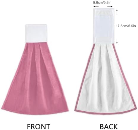 GuoChe 2 Pcs Kids Washcloths with Hanging Loops
