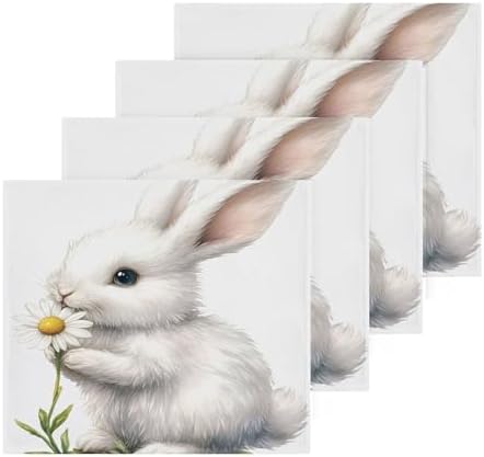 Kigai Bunny with Daisy 2 Pack Washcloths 1