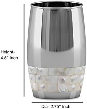 Stylish Bathroom Storage Holder With Mother of Pearl Finish