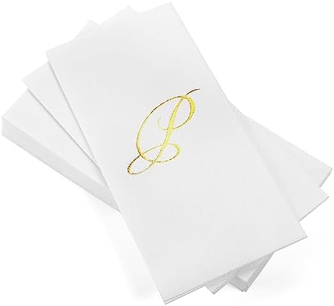 Monogrammed Disposable Hand Towels for Guests
