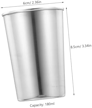 Stainless Steel Toothbrush Tumbler 180ml Strategically Placed for Daily Care