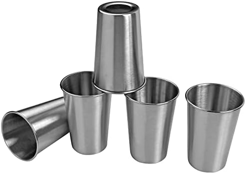 Stainless Steel Cups 18oz Set 5Pcs