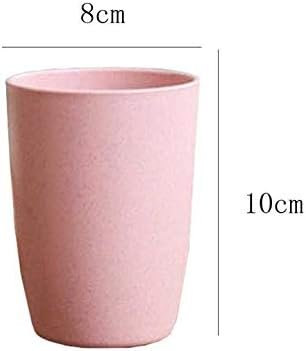 5-Pack Wheat Straw Reusable Tumbler Pink