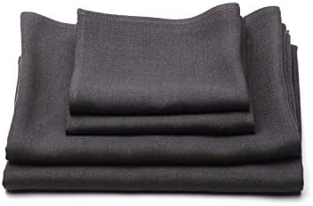 Luxury Linen Towels Set 2 Big 2 Hand Towels Grey