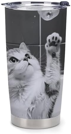 Cute Cat Insulated Stainless Steel Tumbler 20 Oz