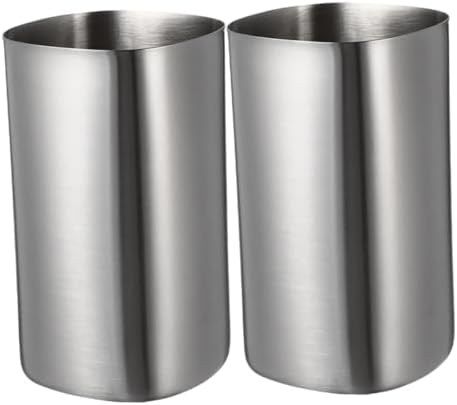 Sturdy Stainless Steel Pint Cups Stackable Metal Cups for Coffee Drinks