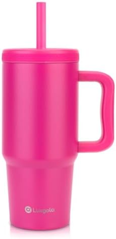 Luxgola 24oz Tumbler with Handle and Leak-Proof Lid