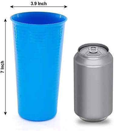 Contemporary Reusable Plastic Tumblers for Parties and Daily Use