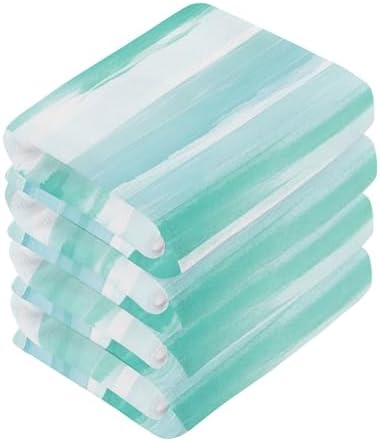 Mandarin Xigua Green Watercolor Washcloth Set