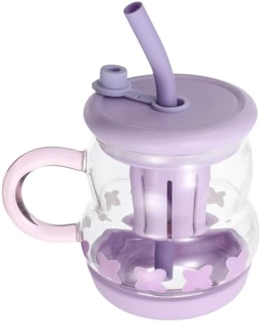 Stylish Glass Tumbler with Handle for Tea Coffee