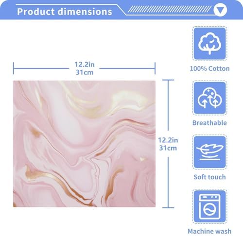 Rose Gold Marble Washcloth for Babies