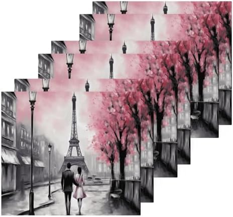 Eiffel Tower Washcloths Soft Reusable Face Towels for Home Travel
