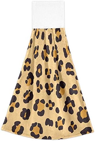 Stylish Leopard Skin Hand Towels for Bathroom Home Fast Drying Durable
