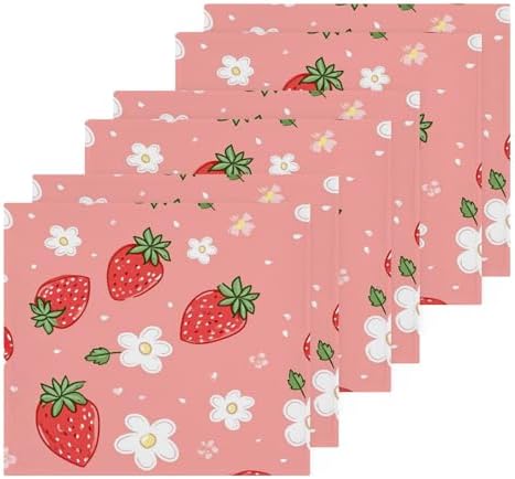 YETTASBIN Strawberry Washcloths 2 Pack 1