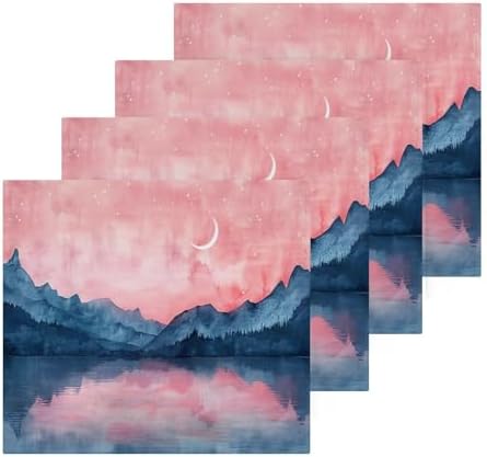 Hot Pink Mountain Washcloths 2 Pack