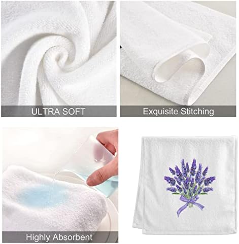 Elegant Lavender at Home bath towels