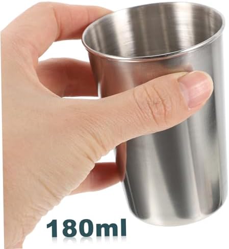 Stainless Steel Toothbrush Tumbler 180ml Strategically Placed for Daily Care