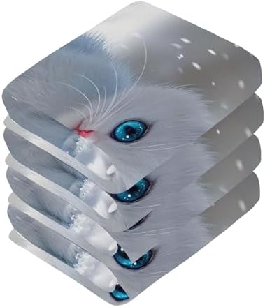Xigua Cute Kitten Washcloth Set