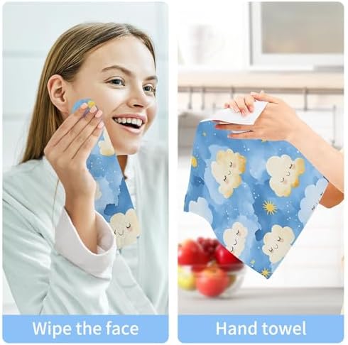 Cute Cloud Washcloth Set