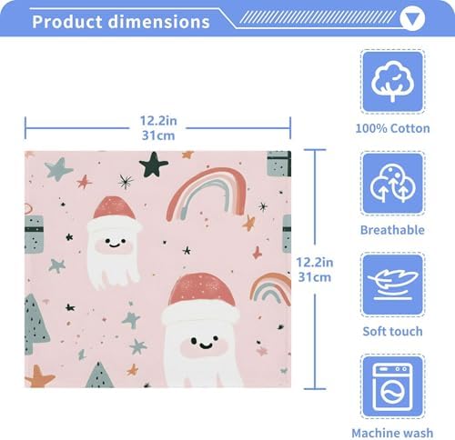 Sturdy 12x12 Inch Washcloth Set 2-12 Pcs
