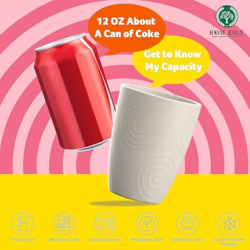 Eco-Friendly Wheat Straw Cups - Durable Safe