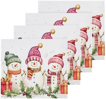 Charming Christmas Washcloth Set - Multi-Use Soft Absorbent Durable