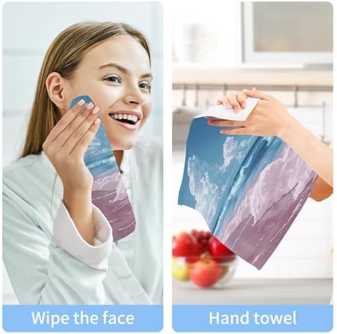 Xigua Beach Washcloths Set of 2 12x12 Inch