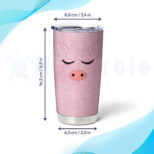 Hyturtle - Premium Stainless Steel Tumbler Customizable Design for Pig Lovers