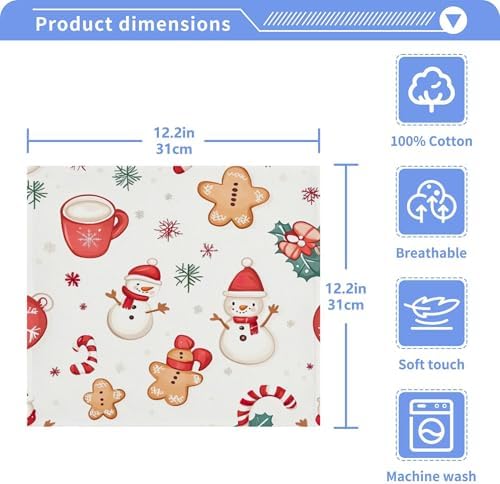 Cute Christmas Washcloth Set - Fast Drying Multi-Purpose