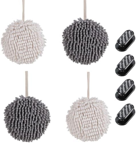 BCIBhucy Fluff Ball Hand Towels