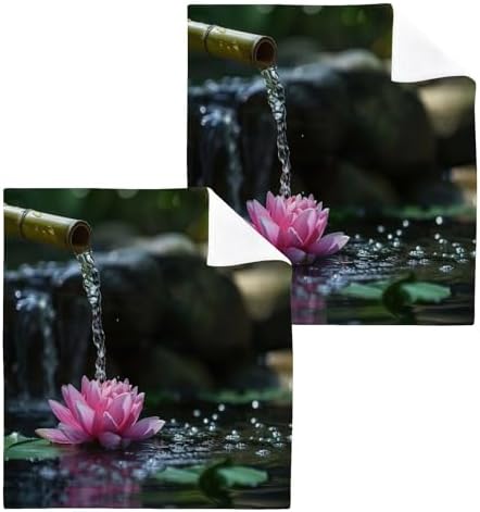 YETTASBIN Zen Basalt Garden Washcloths 2 Pack
