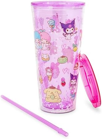 Hello Kitty Confetti Tumbler Reusable Carnival Cup