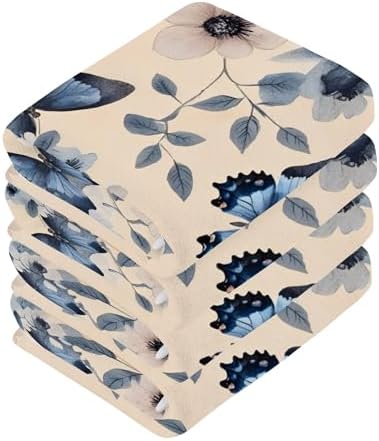 Beautiful Butterfly Washcloth Set