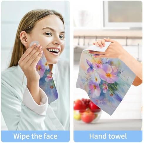 Multifunctional Floral Washcloths Set