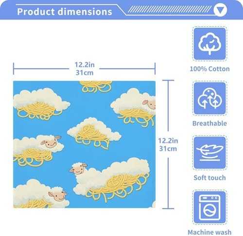 Cartoon Sheep Washcloth Set - Fast Drying Durable