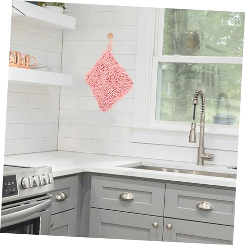ABOOFAN Hanging Chenille Hand Towel with Lanyard