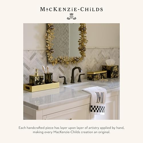 MACKENZIE-CHILDS Monogram Cotton Hand Towel for Bathroom or Kitchen