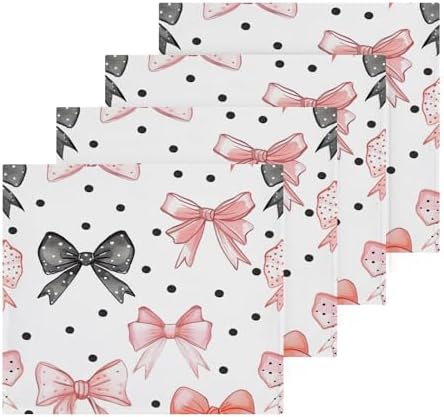 Bow Dots Washcloth Set