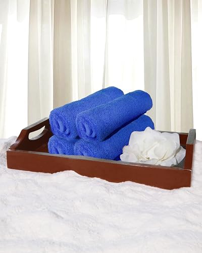 13x13 Premium Washcloth Set - Pack of 4 Royal Blue