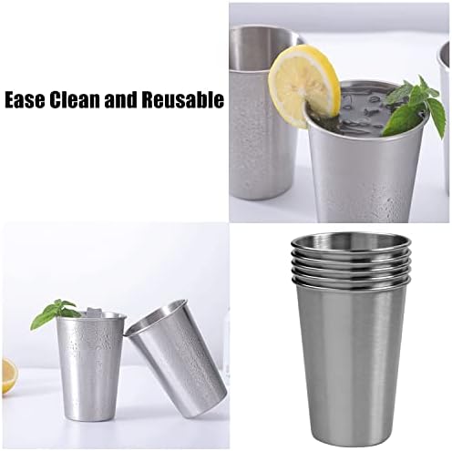 Stainless Steel Cups 18oz Set 5Pcs