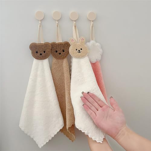 Professional Soft Cartoon Bear Towel for Adults Babies 25x25cm