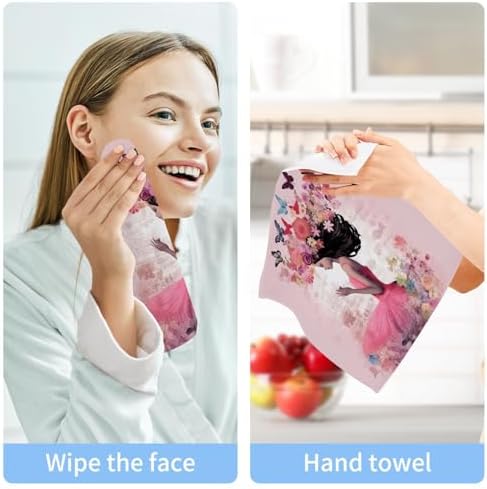 Yettasbin Soft Reusable Wash Cloths for Faces Hands 2-Pack