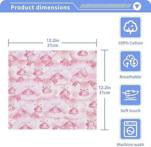 Fast Drying Pigs Washcloth Set