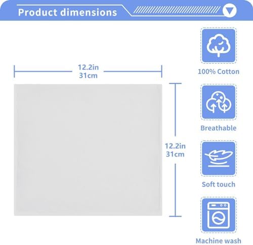 2PcsWhiteSmokewashcloths