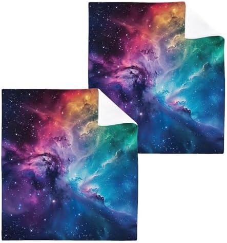 xigua Galaxy Washcloths Set of 2 - 12 x 12 Inch