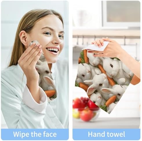 Luxurious Rabbit Washcloth Set for Babies and Kids