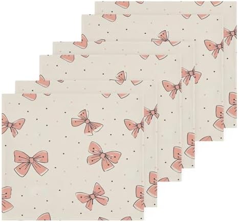 Light Pink Bow Washcloth Set