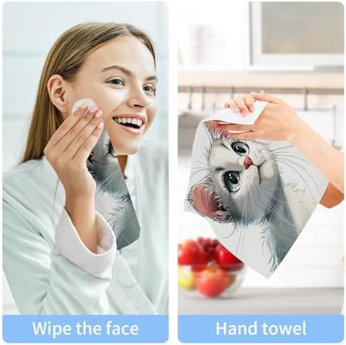 Say hello to our soft absorbent washcloths designed especially for felines